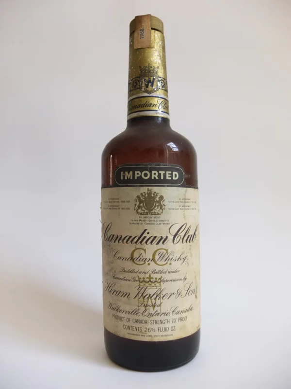 Canadian Club 6YO Blended Canadian Whisky – Distilled 1968, Bottled 1974 (43.4%, 75cl)